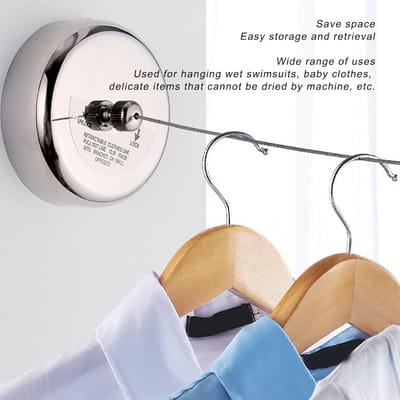 Proclean Stainless Steel Wall Mounted Retractable Clothesline_CL-2906_img_1