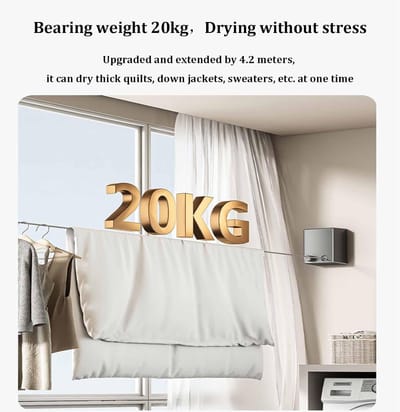 Proclean Retractable Clothesline Stainless Steel Wall Mount Rope 4.2M_CL-2913_img_8
