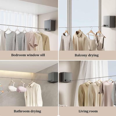 Proclean Retractable Clothesline Stainless Steel Wall Mount Rope 4.2M_CL-2913_img_9