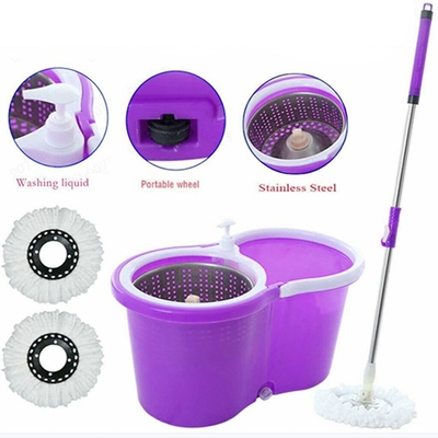 Regular Rotary/Spin Mop Floor Cleaning Mop_RM-9586_Purple_img_1